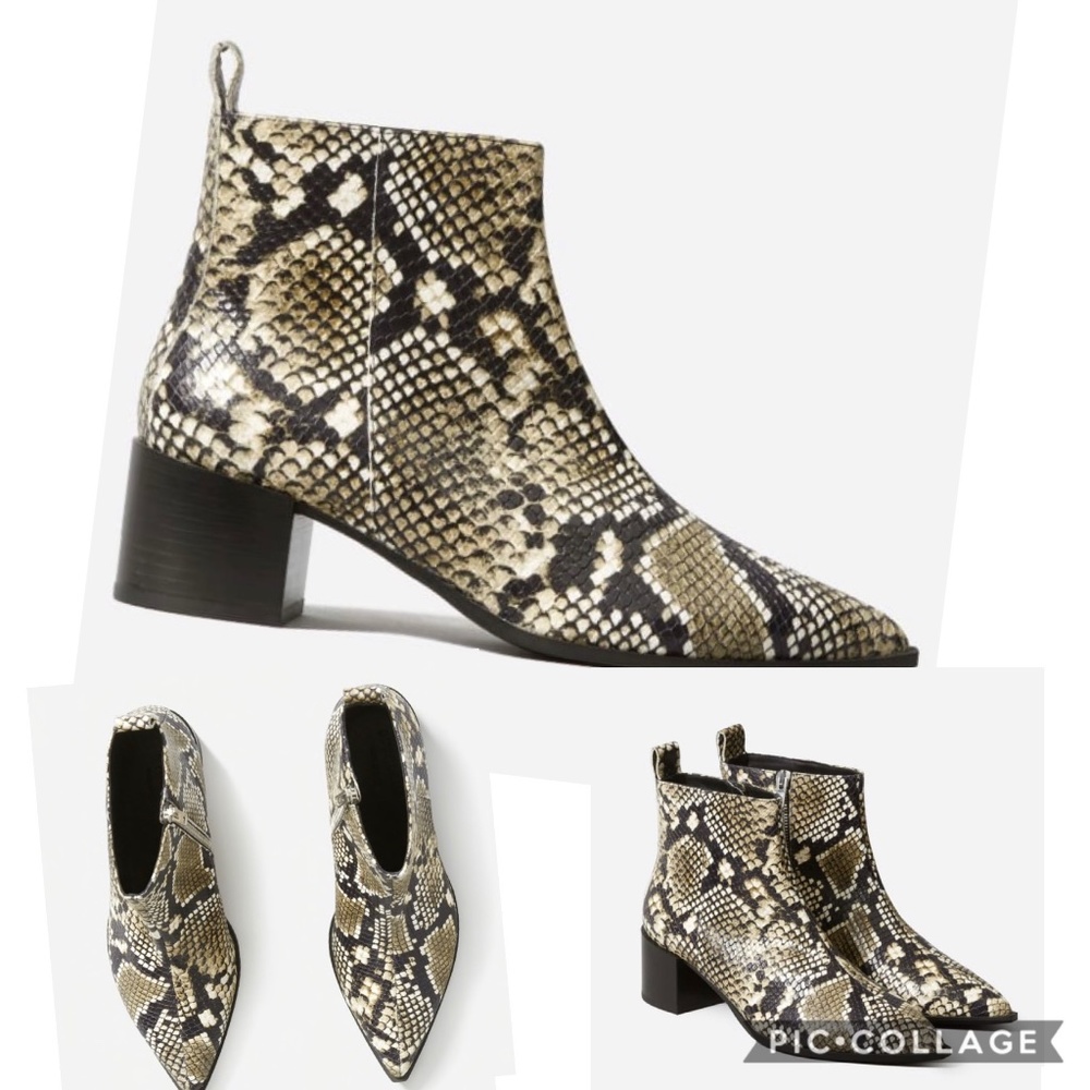 Everlane The Boss Boot Bootie in Snakeskin - Picture 6 of 6